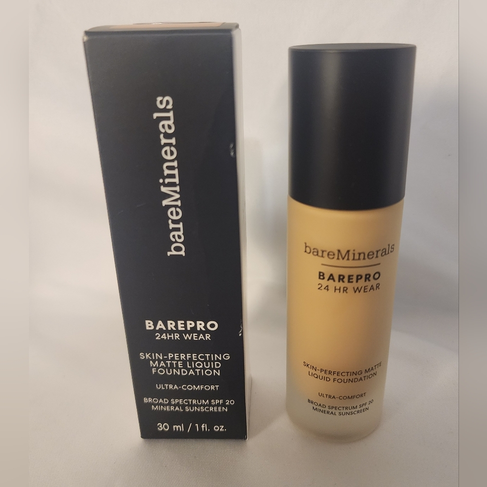 BAREMINERALS Light 27 Cool BAREPRO 24HR Skin-Perfecting Matte Liquid Foundation